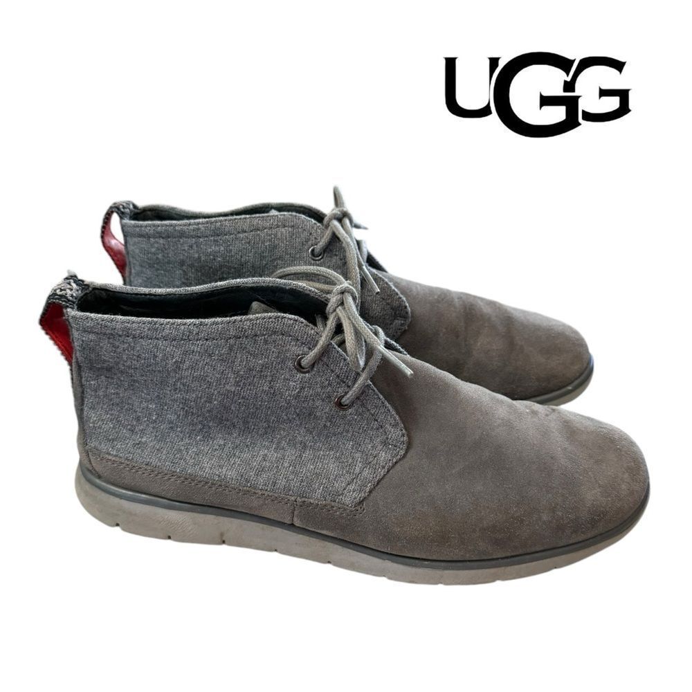 UGG Freamon Men's Gray Suede Wool Chukka Boots 9.5